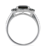 Inel din Argint 925 ( 3.68 grame ) cu Granat Rodolit Minas Moatize și Topaz Alb 4.51 Carate