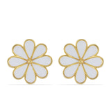Cercei din Argint 925 Placat cu Aur ( 7.63 grame ) cu Email