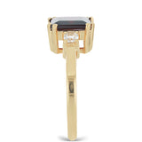 Inel din Argint 925 Placat cu Aur ( 2.97 grame ) cu Granat Rodolit Minas Moatize și Topaz Alb 3.24 Carate