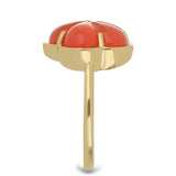 Inel din Argint 925 Placat cu Aur ( 3.74 grame ) cu Carneol Tagebau 6.19 Carate