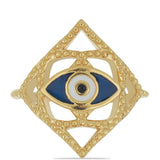 Inel din Argint 925 Placat cu Aur ( 3.84 grame ) cu Email