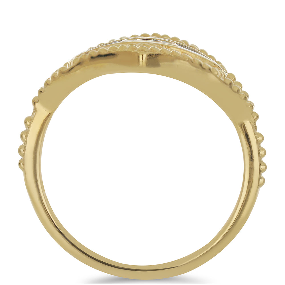 Inel din Argint 925 Placat cu Aur ( 3.84 grame ) cu Email
