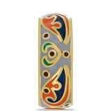 Inel din Argint 925 Placat cu Aur ( 5.21 grame ) cu Email