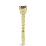 Inel din Argint 925 Placat cu Aur ( 2.08 grame ) cu Granat Barton 0.62 Carate