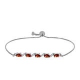 Brățară din Argint 925 ( 3.23 grame ) cu Andaluzit și Topaz Alb 1.23 Carate