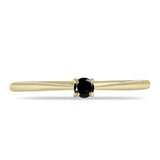 Inel din Aur de 9K ( 1.24 grame ) cu Diamant Negru 0.13 Carate