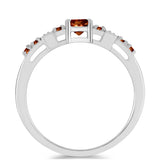 Inel din Argint 925 ( 3.71 grame ) cu Andaluzit și Topaz Alb 1.36 Carate