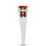 Inel din Argint 925 ( 3.71 grame ) cu Andaluzit și Topaz Alb 1.36 Carate