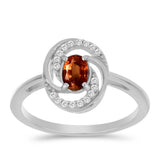 Inel din Argint 925 ( 2.55 grame ) cu Andaluzit și Topaz Alb 0.84 Carate