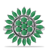 Inel din Argint 925 ( 4.17 grame ) cu Smarald Brazilian 2.83 Carate