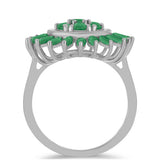 Inel din Argint 925 ( 4.17 grame ) cu Smarald Brazilian 2.83 Carate