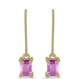Cercei din Argint 925 Placat cu Aur ( 1.53 grame ) cu Fluorit roz 1.51 Carate