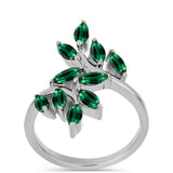 Inel din Argint 925 ( 3.85 grame ) cu Turmalină Verde 1.45 Carate