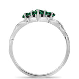 Inel din Argint 925 ( 3.66 grame ) cu Turmalină Verde 1.24 Carate