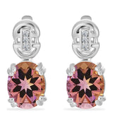 Cercei din Argint 925 ( 4.76 grame ) cu Ametrin Anahi și Topaz Alb 4.65 Carate