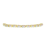 Brățară din Argint 925 Placat cu Aur ( 8.18 grame ) cu Opal Welo 3.95 Carate