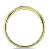 Inel din Argint 925 Placat cu Aur ( 1.8 grame ) cu Diamant de culoarea Șampaniei și Diamant Alb 0.02 Carate