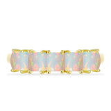 Inel din Argint 925 Placat cu Aur ( 2.76 grame ) cu Opal Welo 1.32 Carate