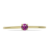 Inel din Argint 925 Placat cu Aur ( 0.95 grame ) cu Safir Violet 0.13 Carate