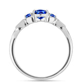 Inel din Argint 925 ( 2.09 grame ) cu Safir Albastru Australian 1.19 Carate