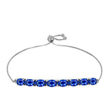 Brățară din Argint 925 ( 3.86 grame ) cu Safir Albastru Australian 5.14 Carate