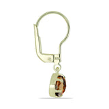Cercei din Argint 925 Placat cu Aur ( 1.62 grame ) cu Cuarț Coniac 1.63 Carate