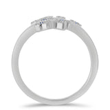 Inel din Argint 925 ( 2.84 grame ) cu Moissanite Albastru Regal cultivat în laborator 0.11 Carate