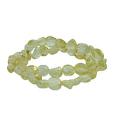 Set din Pepită ( 24.37 grame ) cu Topaz Galben 121.85 Carate ( Brățară )
