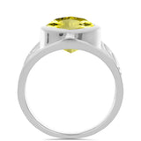 Inel din Argint 925 ( 7.27 grame ) cu Topaz Galben 6.99 Carate