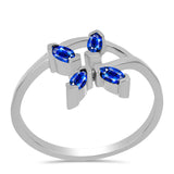 Inel din Argint 925 ( 2.15 grame ) cu Safir Albastru Australian 0.46 Carate