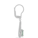 Cercei din Argint 925 ( 2.65 grame ) cu Ametist Verde 2.23 Carate