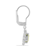 Cercei din Argint 925 ( 3.18 grame ) cu Topaz Galben și Topaz Alb 1.67 Carate