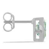 Cercei din Argint 925 ( 1.77 grame ) cu Ametist Verde 2.2 Carate