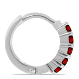 Cercei din Argint 925 ( 1.45 grame ) cu Granat Barton 0.47 Carate