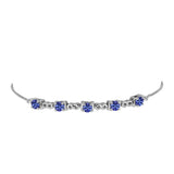 Brățară din Argint 925 ( 4.36 grame ) cu Tanzanit 1.46 Carate