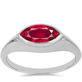 Inel din Argint 925 ( 2.54 grame ) cu Rubin Malagasy 1.3 Carate