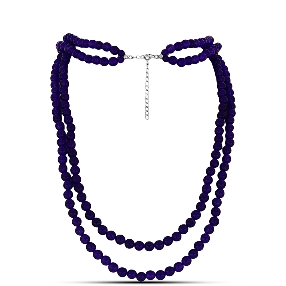 Colier din Argint 925 ( 0.96 grame ) cu Jad Violet 254.13 Carate