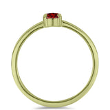 Inel din Argint 925 Placat cu Aur ( 1.34 grame ) cu Diamant Roșu 0.34 Carate