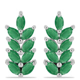 Cercei din Argint 925 ( 3.3 grame ) cu Smarald Brazilian 1.49 Carate