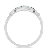 Inel din Argint 925 ( 3.02 grame ) cu Smarald Brazilian 0.15 Carate