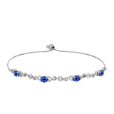 Brățară din Argint 925 ( 4.97 grame ) cu Safir Albastru Australian 2.01 Carate