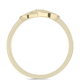 Inel din Argint 925 Placat cu Aur ( 2.15 grame ) cu Diamant Violet 0.02 Carate