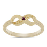 Inel din Argint 925 Placat cu Aur ( 2.15 grame ) cu Diamant Violet 0.02 Carate