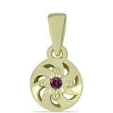 Set din Argint 925 Placat cu Aur ( 3.38 grame ) cu Diamant Violet 0.06 Carate ( Cercei+Inel+Pandantiv )