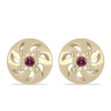 Set din Argint 925 Placat cu Aur ( 3.38 grame ) cu Diamant Violet 0.06 Carate ( Cercei+Inel+Pandantiv )