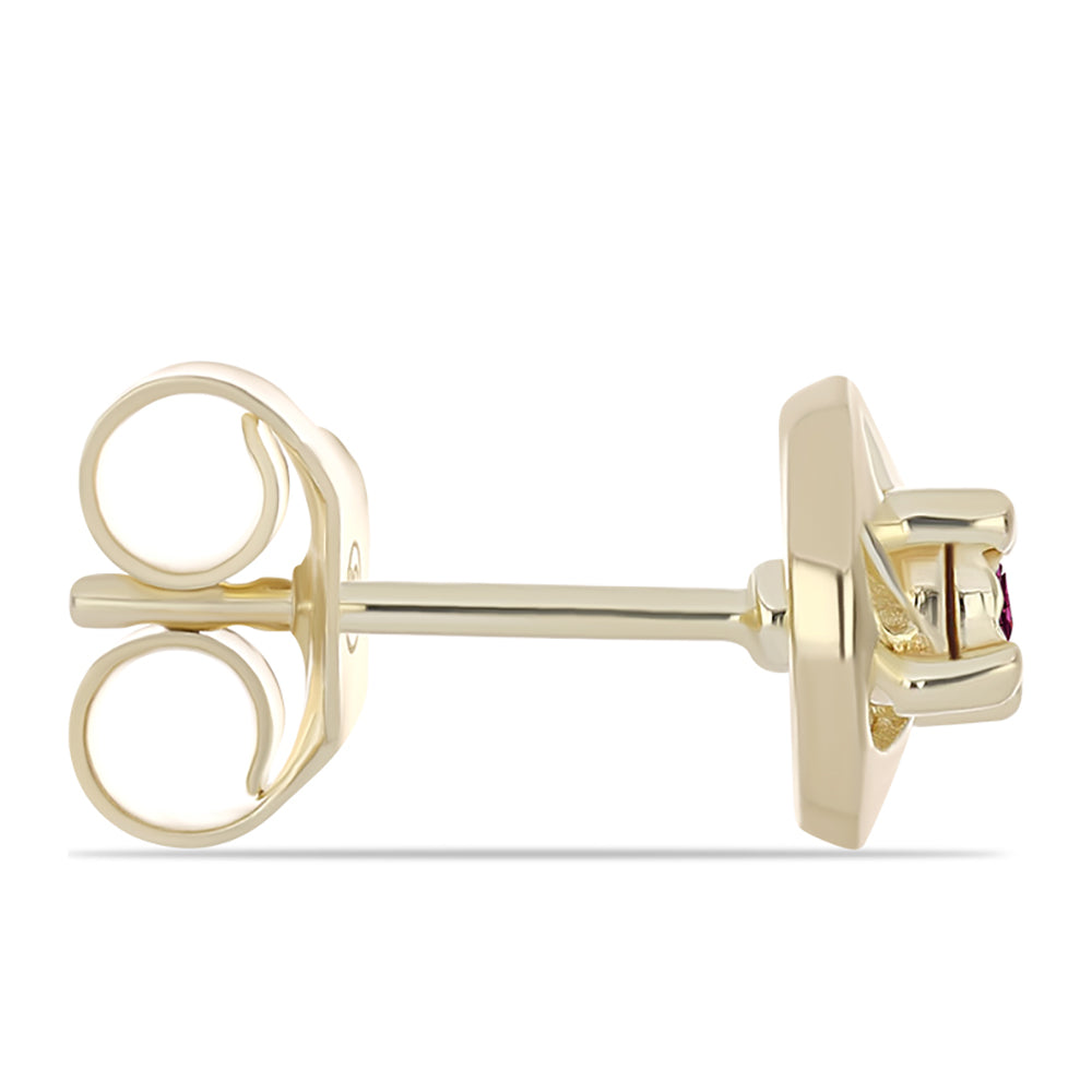 Set din Argint 925 Placat cu Aur ( 3.38 grame ) cu Diamant Violet 0.06 Carate ( Cercei+Inel+Pandantiv )