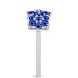 Inel din Argint 925 ( 1.64 grame ) cu Safir Albastru Australian 1.15 Carate