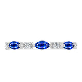 Inel din Argint 925 ( 1.63 grame ) cu Safir Albastru Australian și Topaz Alb 0.8 Carate