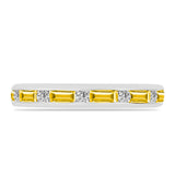 Inel din Argint 925 ( 2.28 grame ) cu Citrin Ural și Topaz Alb 0.91 Carate