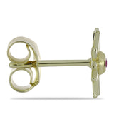 Cercei din Argint 925 Placat cu Aur ( 1.23 grame ) cu Diamant Violet 0.04 Carate